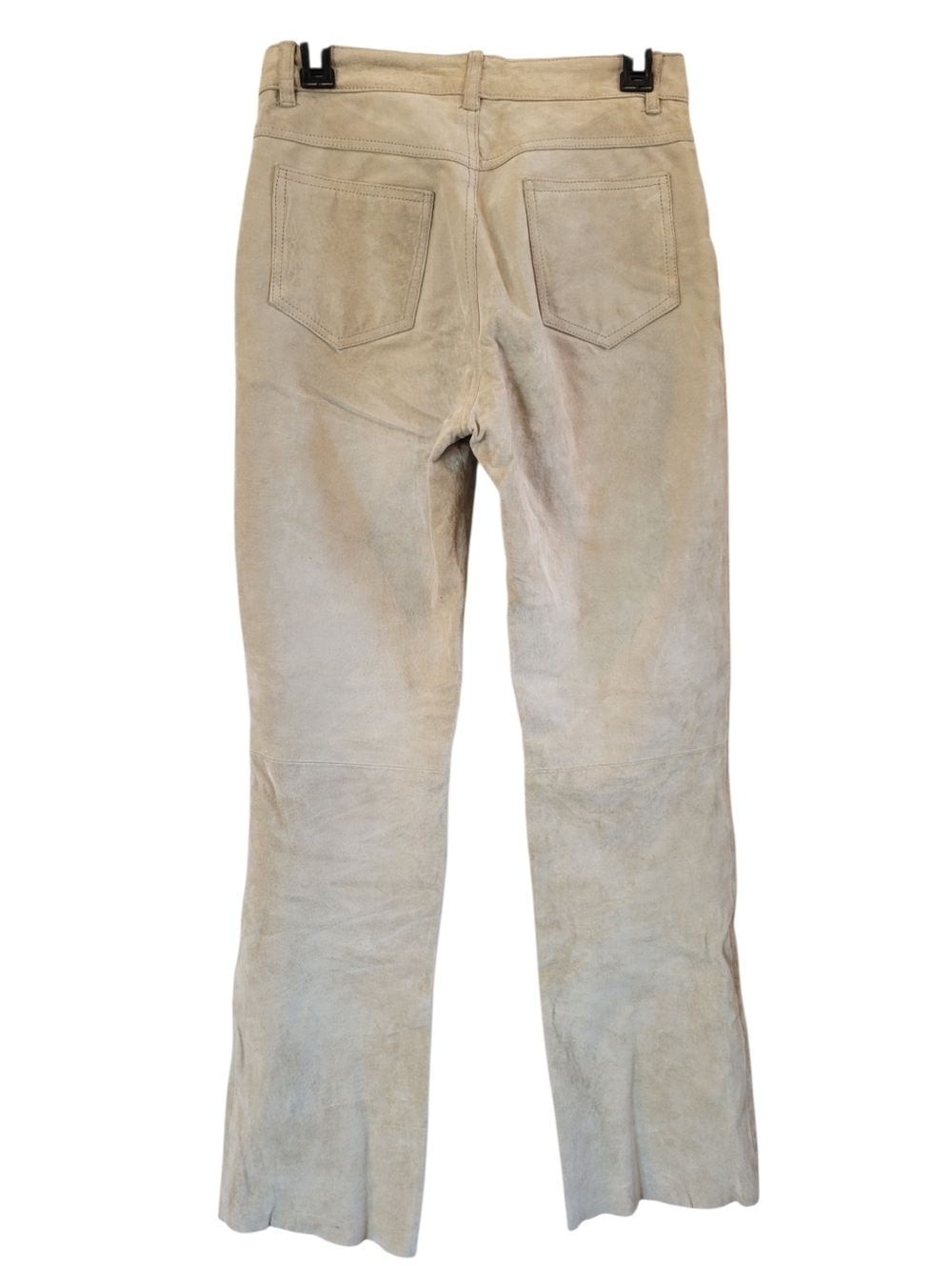 Vtg 90s Y2K Jou Jou Skins Leather Suede Bootcut Pants - Picture 3 of 8